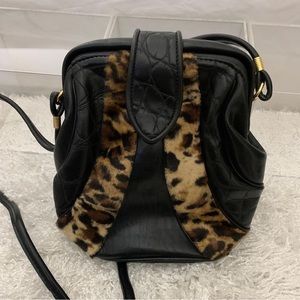 Leather & Leopard Crossbody